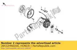 Here you can order the no description available at the moment from Honda, with part number 28432HN6000: