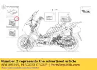 AP8166345, Piaggio Group, conjunto de calcomanías aprilia atlantic 125 250 2003 2004 2005 2006, Nuevo