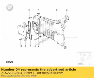 bmw 21522332604 bague d'étanchéité - 6,2x9,9-al - La partie au fond