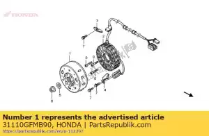 Honda 31110GFMB90 flywheel comp - Bottom side