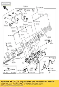 Kawasaki 161630032 acelerador - Lado inferior