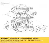 86043800XD2, Piaggio Group, Compartm elmetto.proteggere. aprilia mana na zd4rcb00, zd4rcc01, zd4rce00 850 2009 2010 2011 2016, Nuovo