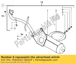 Aqui você pode pedir o máquina de lavar em Piaggio Group , com o número da peça 431744: