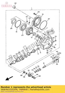 Yamaha 56W461010200 scatola ingranaggi asse posteriore assy - Il fondo