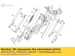 Aprilia AP8163353, Anillo de pistón d.26, OEM: Aprilia AP8163353