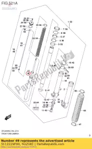 Suzuki 5112229F00 krzak, zje?d?alnia - Dół