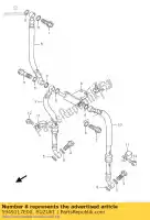 5949117E00, Suzuki, distributore tubo freno Suzuki RF GSF GSX-R GSX SV 600 900 1200 750 650 RU R Bandit U R2 S SU SA FU F Inazuma U1 U2 U3 SZ XU2 Anniversary X XU3, Nuovo