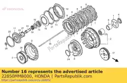stang, koppeling lifter van Honda, met onderdeel nummer 22850MM8000, bestel je hier online: