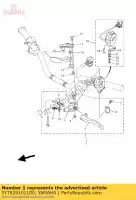 5YT829101100, Yamaha, lever holder assy (left) yamaha  yfm 350 660 700 2004 2005 2006 2007 2008 2009 2010 2011 2012 2013 2014 2015 2016 2017 2018 2019 2020, New
