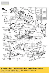 kawasaki 260110036 wire-lead zx1000-c1h - Bottom side