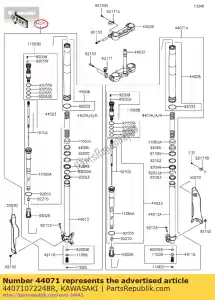 kawasaki 44071072248R amortisseur-assy, ??f.ou (828) + t. klx45 - La partie au fond