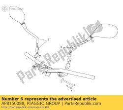 Aprilia AP8150088, Binnenzeskantschroef m10x70, OEM: Aprilia AP8150088