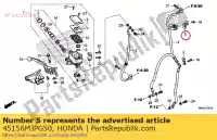 45156MJPG50, Honda, pinza, fr. tubo del freno honda  1000 2017 2018 2019, Nuovo