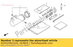 Ici, vous pouvez commander le aucune description disponible pour le moment auprès de Honda , avec le numéro de pièce 83502HN1A20: