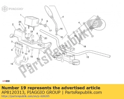 Aprilia AP8120313, Distanziale h11.5, OEM: Aprilia AP8120313