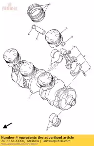 yamaha 2KT116100000 piston ring set (std) - Bottom side