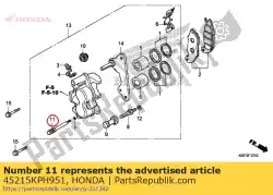 Aqui você pode pedir o pino, cabide em Honda , com o número da peça 45215KPH951: