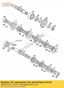 ktm 45807010 sprocket 13-t - Bottom side