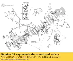 Here you can order the pipe from Piaggio Group, with part number AP8520164: