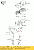 250080035, Kawasaki, suporte-medidor ej800abf kawasaki  w 800 2011 2012 2013 2014 2016 2018, Novo