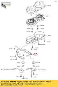 kawasaki 250080035 beugel-meter ej800abf - Onderkant