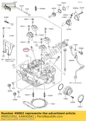 gids, uitlaatklep z750-l1 van Kawasaki, met onderdeel nummer 490021002, bestel je hier online: