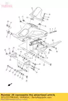 2D12217M0000, Yamaha, Arm 1 yamaha fz 800 1000 2006 2007 2008 2009 2010 2011 2012 2013 2014 2015, Nieuw