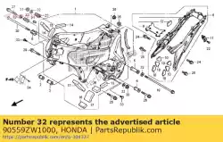 sluitring, blank, 12mm van Honda, met onderdeel nummer 90559ZW1000, bestel je hier online: