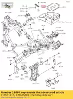 110571213, Kawasaki, 01 wspornik, bateria kawasaki  400 2018 2019 2020 2021, Nowy