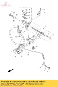 yamaha 5YU264640000 vara, empurre - Lado inferior