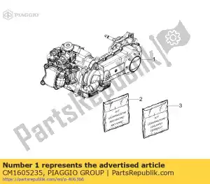 Piaggio Group CM1605235 eng.125 4str / 2v e3 tj. mg3 vespa lx x ric - Dół