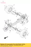 43DF510L0100, Yamaha, brake shoe comp. yamaha yfm 90 2009 2010 2011 2012 2013, New