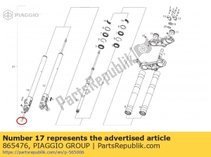 aprilia 865476 vis d'assemblage spéciale m10x40 - La partie au fond