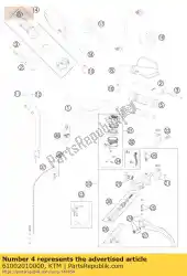 Here you can order the throttle grip 05 from KTM, with part number 61002010000: