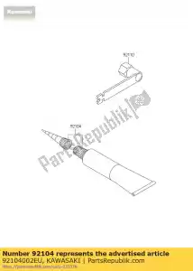 kawasaki 92104002EU gasket-liquid,tb1105b # univer - Bottom side