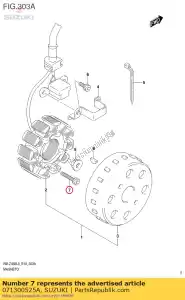 Suzuki 071300525A parafuso - Lado inferior