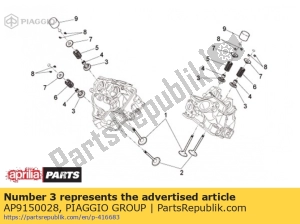 aprilia AP9150028 tasse inférieure - La partie au fond