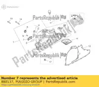 880137, Piaggio Group, Wtyczka aprilia  mana na zd4rc000, zd4rca00, zd4rc001, zd4rcc00 zd4rcb00, zd4rcc01, zd4rce00 850 2007 2008 2009 2010 2011 2016, Nowy