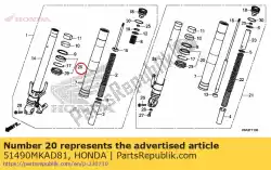 Qui puoi ordinare set di guarnizioni, fr. Forchetta da Honda , con numero parte 51490MKAD81: