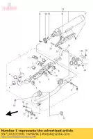 5S7146101000, Yamaha, tuyau d'échappement assy 1 yamaha xvs 950 2009 2010 2011 2012, Nouveau