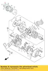 Qui puoi ordinare copertura, cuscinetto da Suzuki , con numero parte 3161382610: