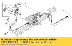 honda 43459MGED00 clamper, parking cable - Bottom side