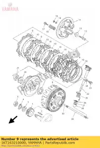 yamaha 1KT163210000 piastra, attrito - Il fondo