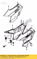 4711020A01, Suzuki, frame afdekking suzuki rg gamma  rg500 500 , Nieuw