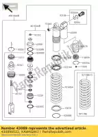 430890022, Kawasaki, cilindro-amortecedor kawasaki kx  f kx250f 250 , Novo