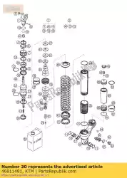 schok absorberen. Boven h-35/79 84 van KTM, met onderdeel nummer 46811481, bestel je hier online: