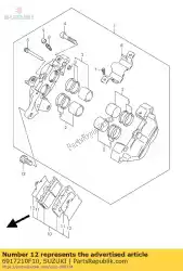 Ici, vous pouvez commander le cale de couverture auprès de Suzuki , avec le numéro de pièce 6917210F10: