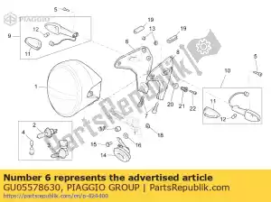 Piaggio Group GU05578630 rh ondersteuning - Onderkant