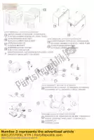 60012037000, KTM, sobressalente rem. cotr. sistema de alarme. 03 ktm adventure 950 2003 2004 2005, Novo