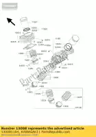 130081164, Kawasaki, anillo-pistón, std vn800-a1 kawasaki vn 800 1995 1996 1997 1998 1999 2000 2001 2002 2003 2004 2005 2006, Nuevo